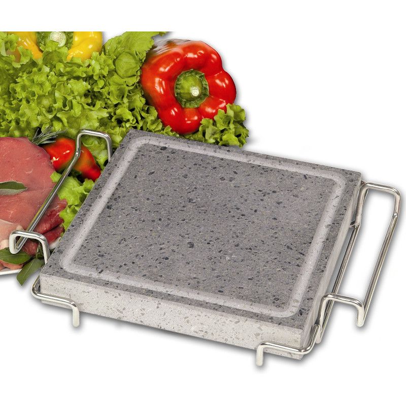 Piastra lavica convivio con stand cm 21x21 articoli