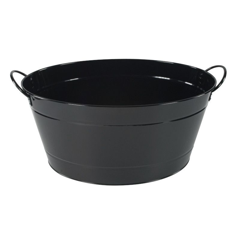 Black party bucket 50x32x23 cm