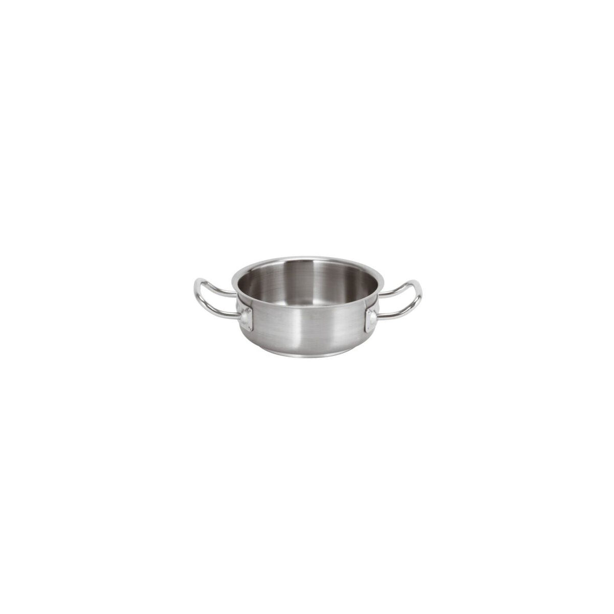 Casseruola bassa inox 2 manici Ø 16 cm Paderno Serie 2000