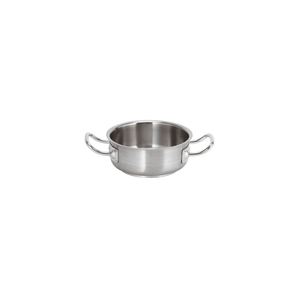 Casseruola bassa inox 2 manici Ø 20 cm Paderno Serie 2000