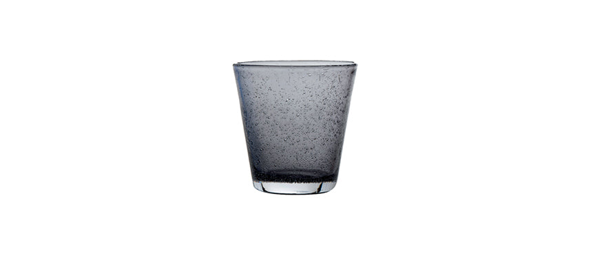 bicchiere acqua grigio Bollicine vetro soffiato a bocca cl 30 Essentia - bicchiere tavola per tavola elegante e ristorazione, SKU 125544