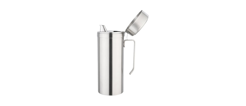 oliera con coperchio inox 18/8 lt 1