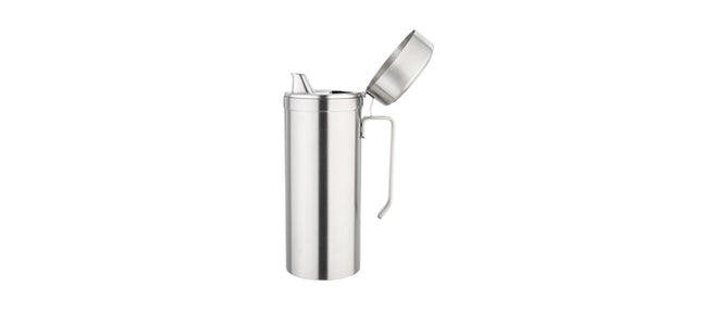 Oliera con coperchio inox 18/8 lt 1