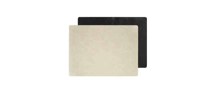 tovaglietta rettangolare suede nera/beige cm 44,5x33