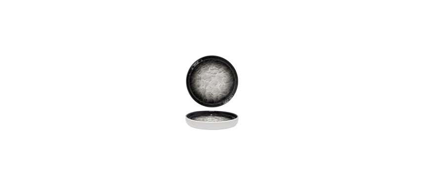 Piatto piano impilabile Shade nero Ø cm 12,8 h 2 - piatto piano