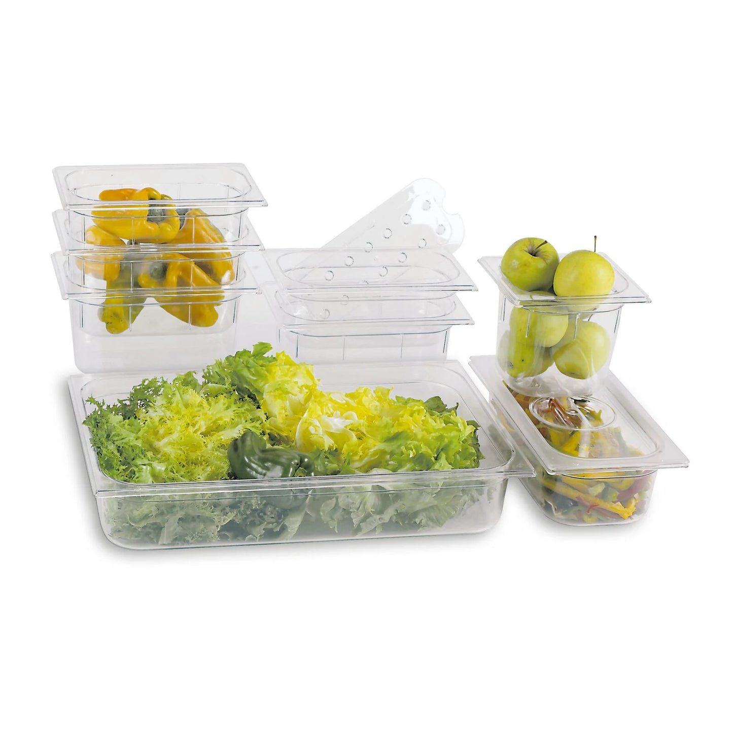 Bacinella gn 1/1 policarbonato cm53x32,5x6,5