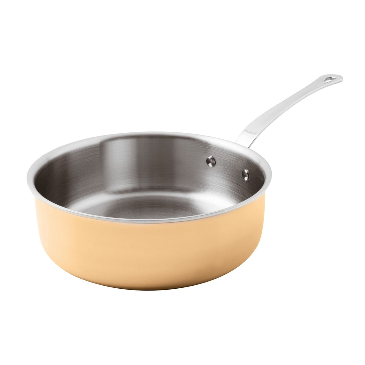 Casseruola bassa rame 3-Ply 1 manico Ø 24 cm Paderno