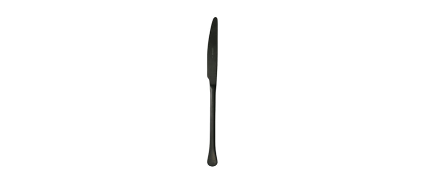coltello tavola spessore mm 9 kiev pvd nero invecchiato