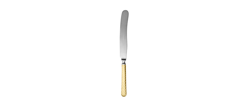 coltello tavola spessore mm 10 sobor pvd oro satinato