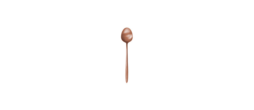 cucchiaino caffè spessore mm 2,5 grace pvd rame satinato
