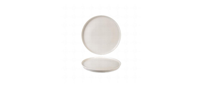 Cream Toledo stackable flat plate ø 17
