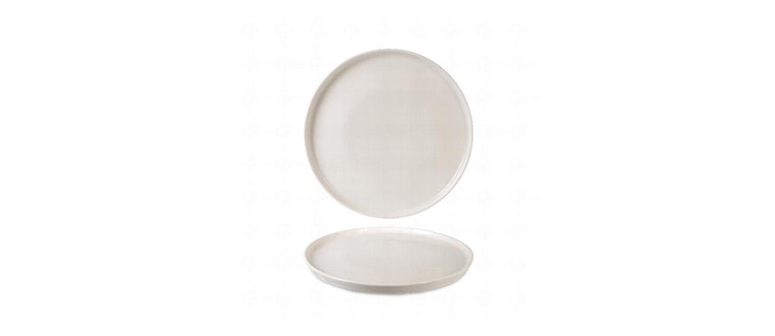 Stackable flat plate cream toledo ø 24