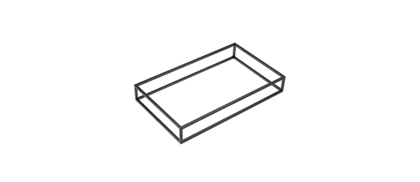 alzata buffet metallo nero GN 1/1 cm 53x32,5 h 8