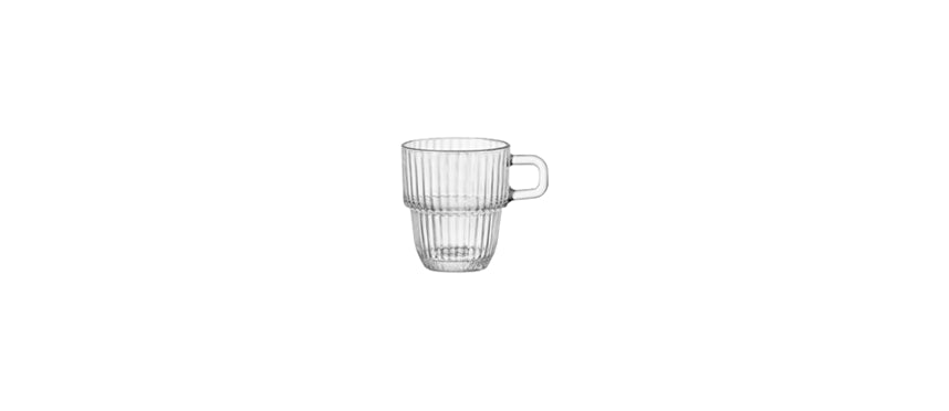 tazza caffè barshine temperato impilabile cl 8,9 tazza per caffetteria