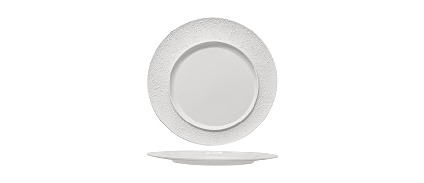 Piatto presentazione damasco magnesium porcelain Ø 29