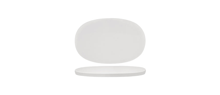 Vassoio ovale 50's era magnesium porcelain cm 28,6x18,6