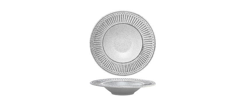 piatto pasta acropoli stoneware reactive color Ø cm 28,5 interno Ø cm 16,5 - piatto pasta