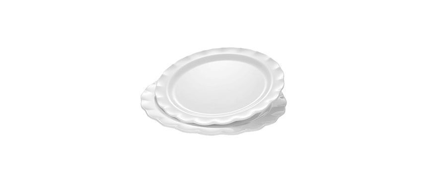 vassoio tondo bianco h 3,3 Ø cm 51