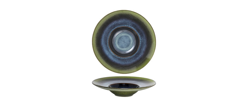 piatto fondo gourmet mauritius stoneware reactive color Ø cm 28 interno Ø cm 13,8 - piatto fondo gourmet