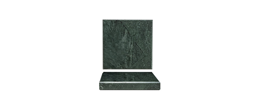 piattino quadrato marble green marmo cm 13x13 h 2 - articolo per la tavola