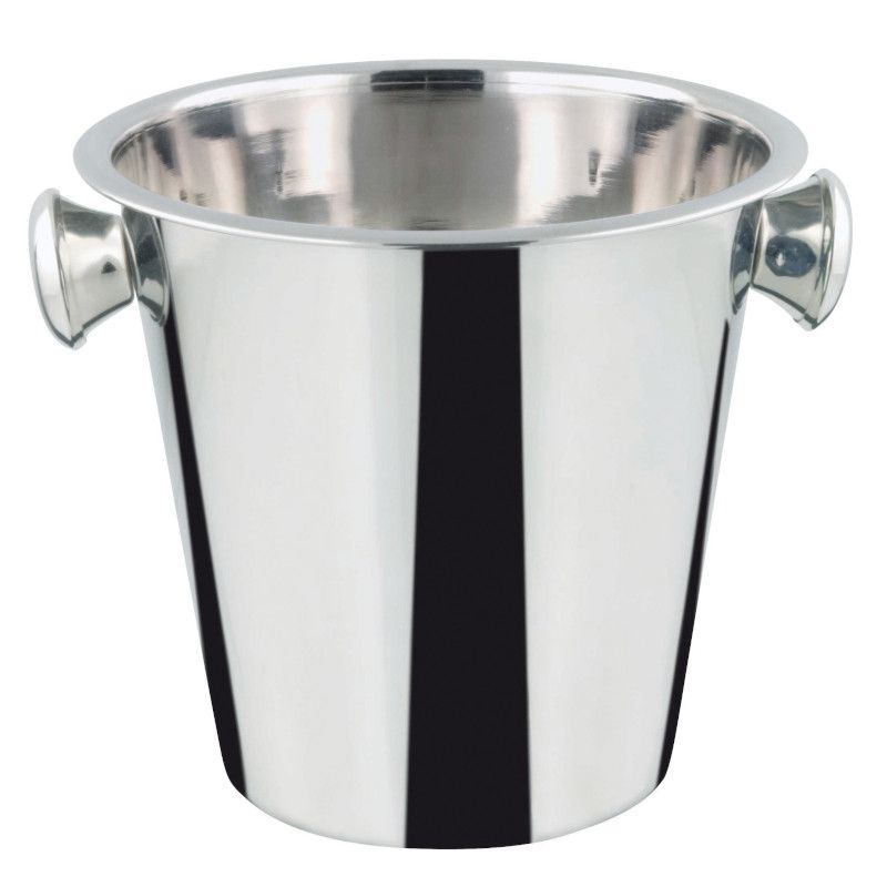 Secchiello champagne con pomoli inox ø 20