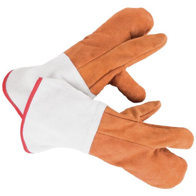 Confezione 2 guanti anticalore a 3 dita