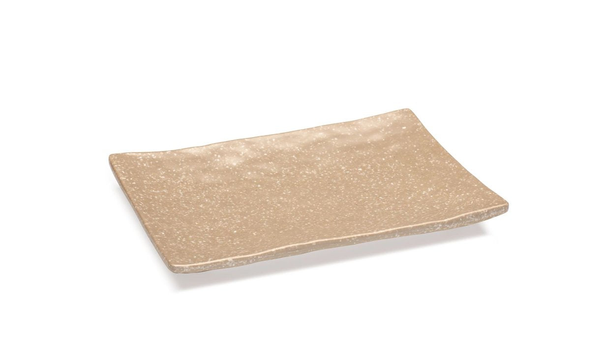 Piatto rettangolare melamina pietra cm 30x24 per cucina professionale e casa