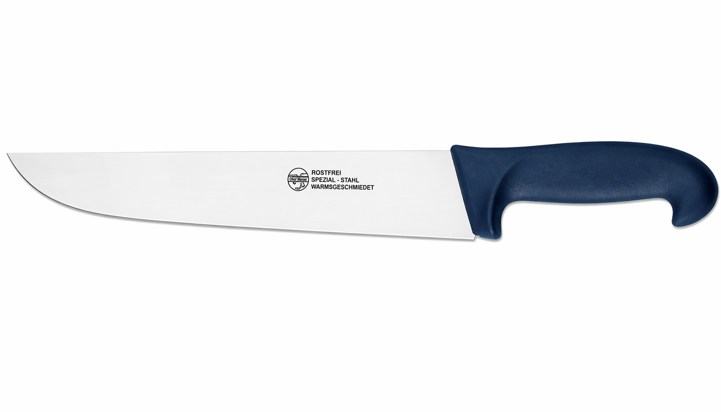Narrow stainless steel butcher's knife 30 cm