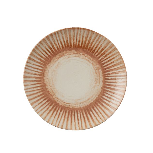 Sunlight red stoneware piatto piano ø 32