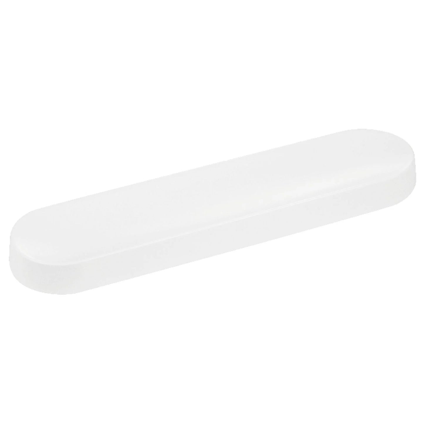 Gourmet bianco piatto oblungo melamina cm30x10