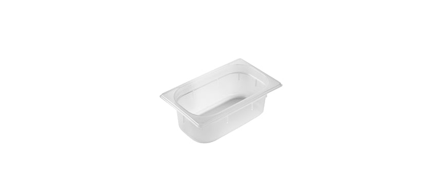 Bacinella gn 1/4 polipropilene cm 26,5x16x10h articoli