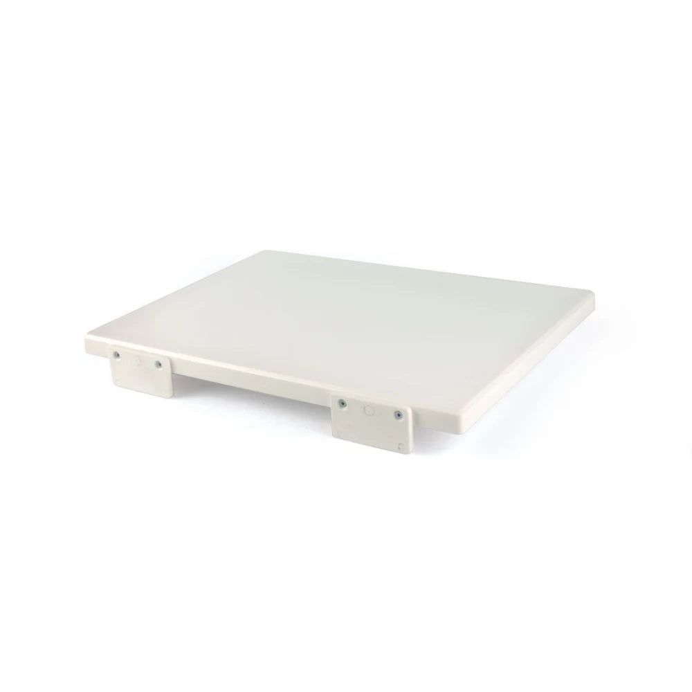 Tagliere polietilene con fermi bianco cm 60x40x2h articoli