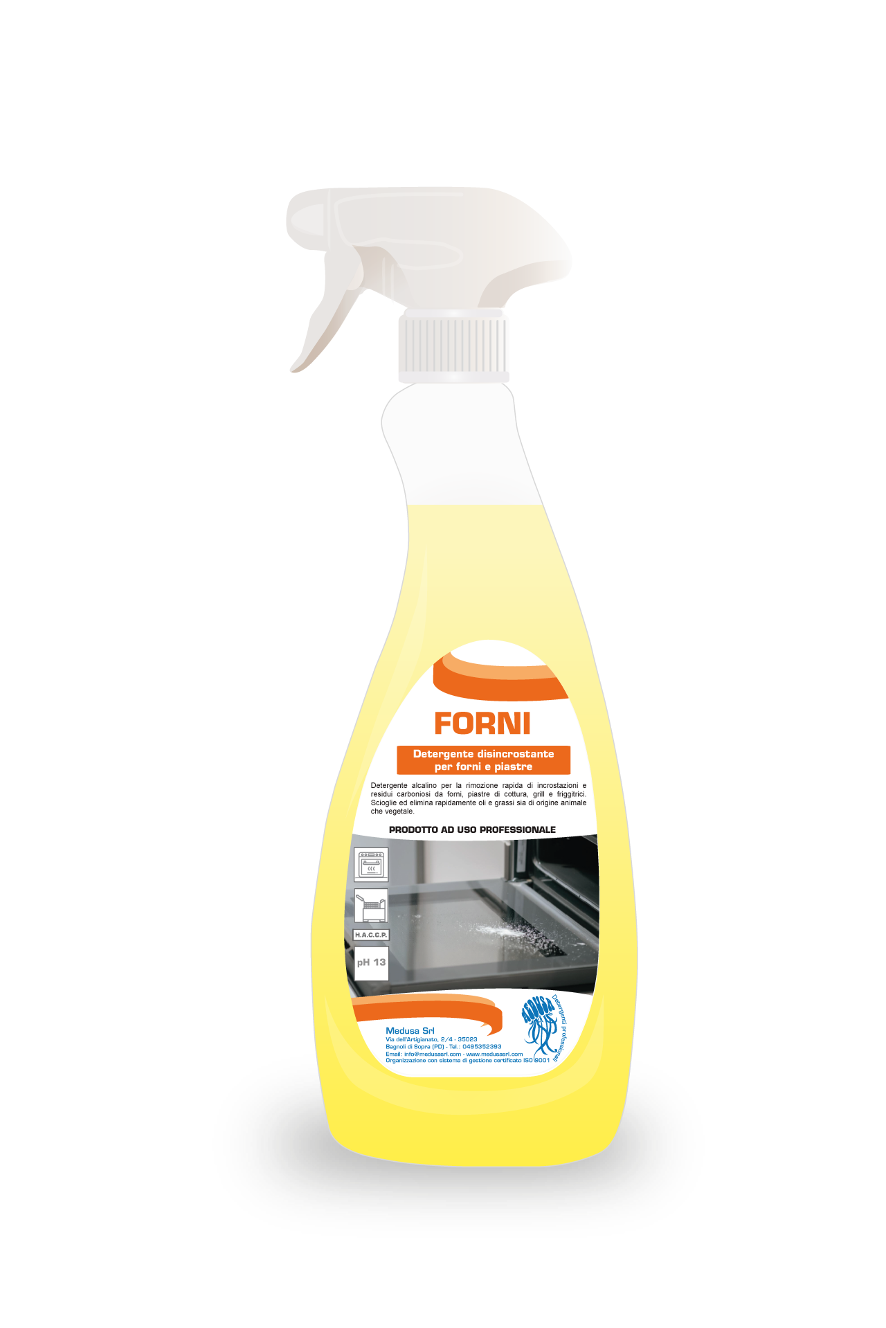 Detergente disincrostante per forni/piastre 750 ml articoli