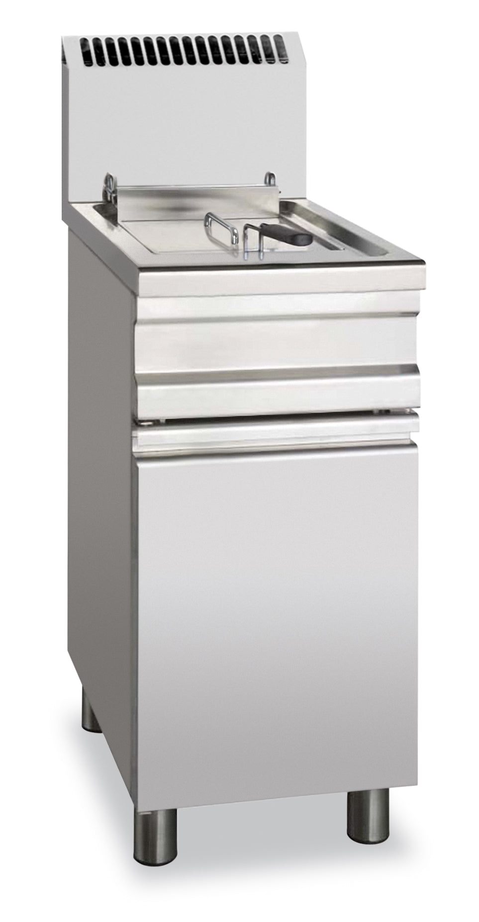 Friggitrice gas 1 vasca lt 14 cm 37,5x65x110 articoli