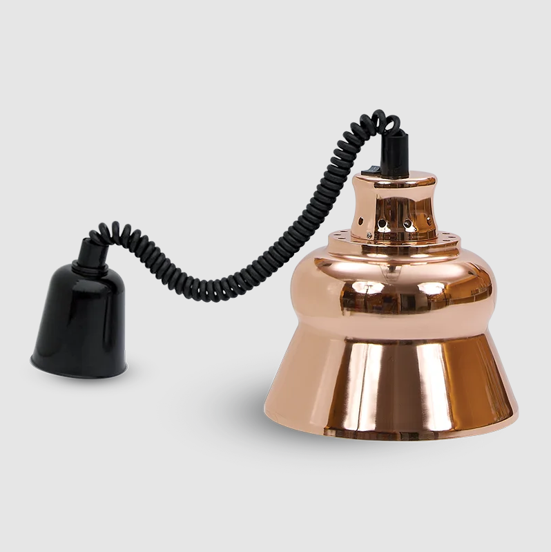 Extendable copper food warmer lamp ø 23