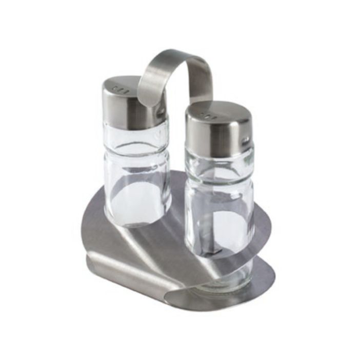 Stand sale e pepe in acciaio inox 2 pz cm 7,5x10h articoli acciaio inox