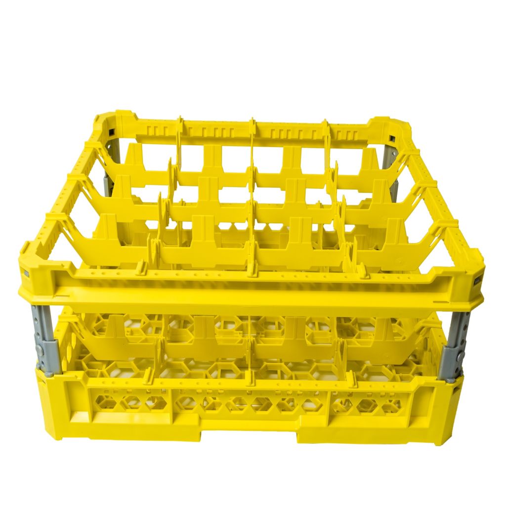 Cesta 16 bicchieri giallo cm 50x50 (h 120/240) articoli