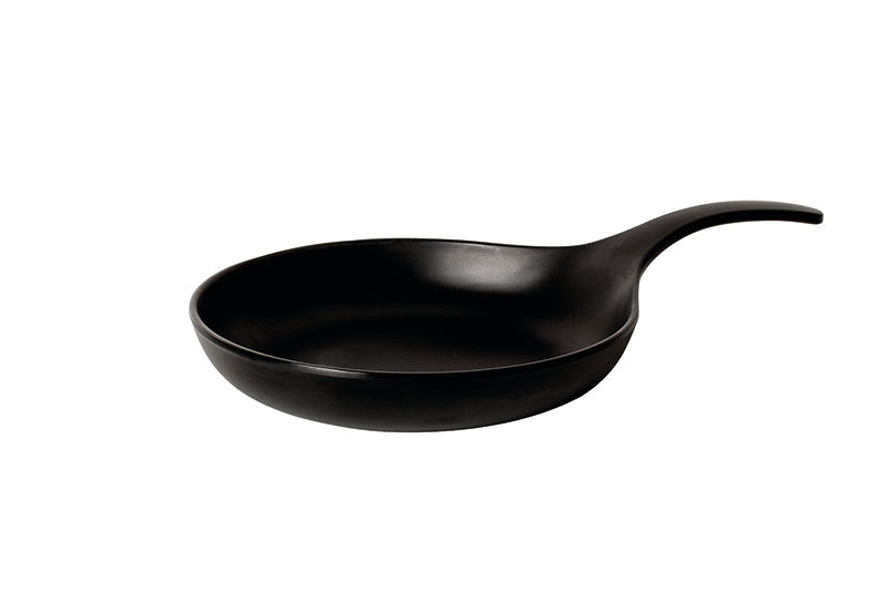 Padella con manico nera cm 24,5x41x6,5 padelle
