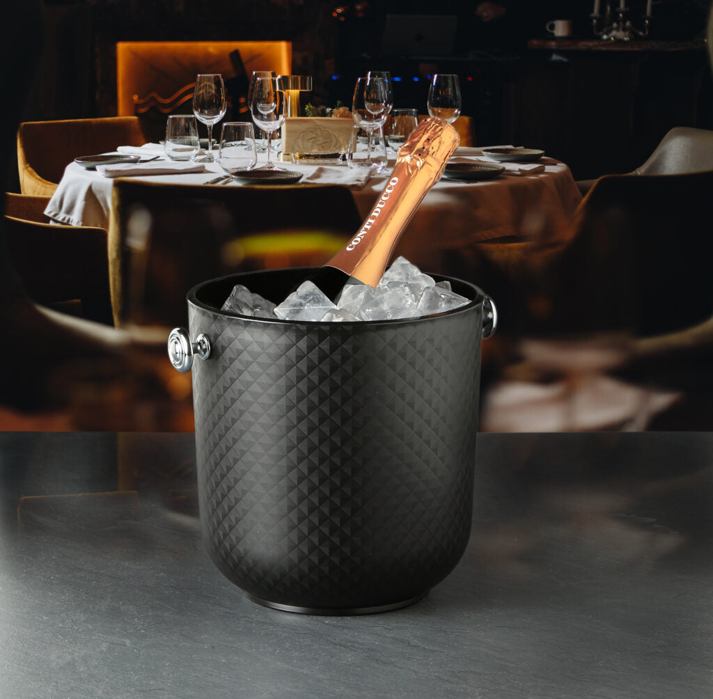 Secchiello "diamante" 4,5lt nero articoli