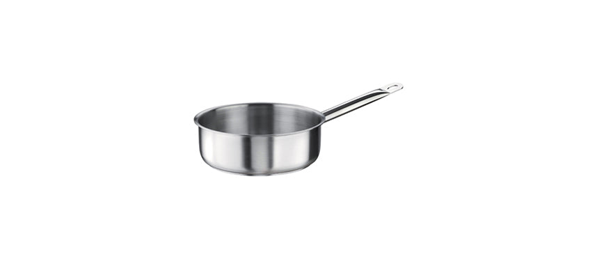 Casseruola mezza fonda 1 manico Tender inox Ø cm 20 h 7,5 lt 2,25