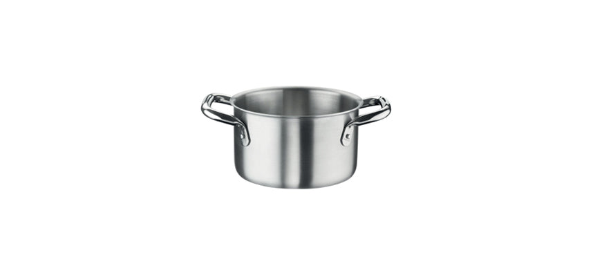 casseruola fonda 2 manici Tender 3Layers Ø cm 20 h 12 lt 3,75 fondo Ø cm 14,5