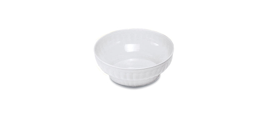 insalatiera costolata plastica bianca Ø cm 28 h 10