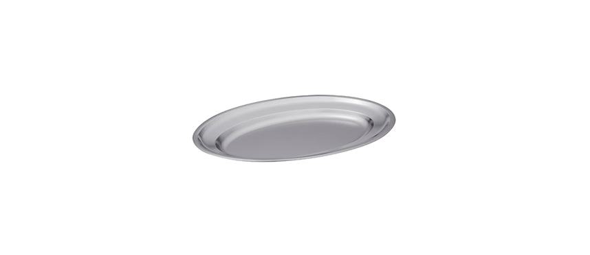 vassoio ovale inox 40x27 18/10 cm 40x27