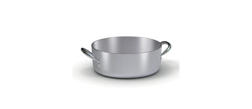 alluminio casseruola bassa 2 manici 36 Ø cm 36 h 11,5 lt 11