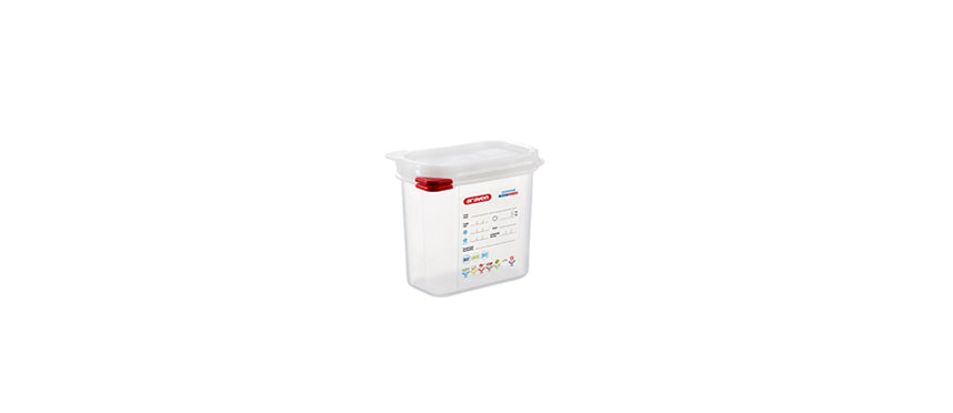 vasca gastronorm GN 1/9 cm 17,6X10,8 h 15 lt 1,5