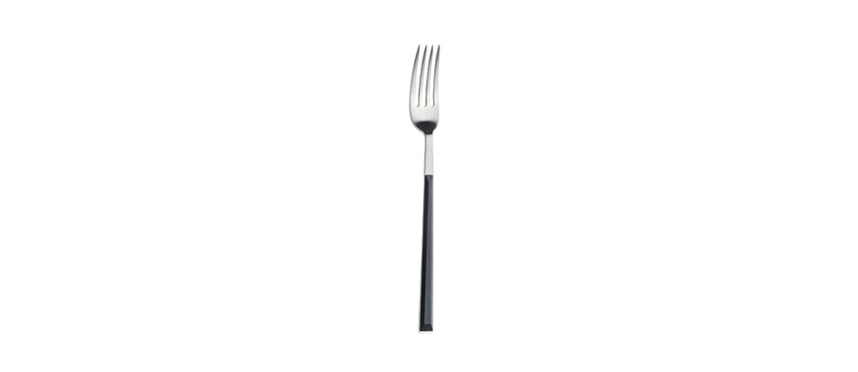 forchetta tavola Sushi Pro nero opaco finitura satinata acciaio inox 18/10 spessore 2,5 mm