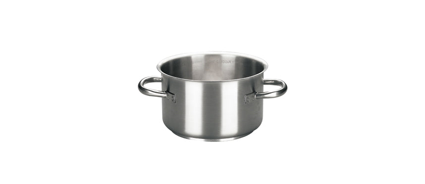 casseruola inox alta 2 manici Ø cm 32 h 19,5 lt 15,7