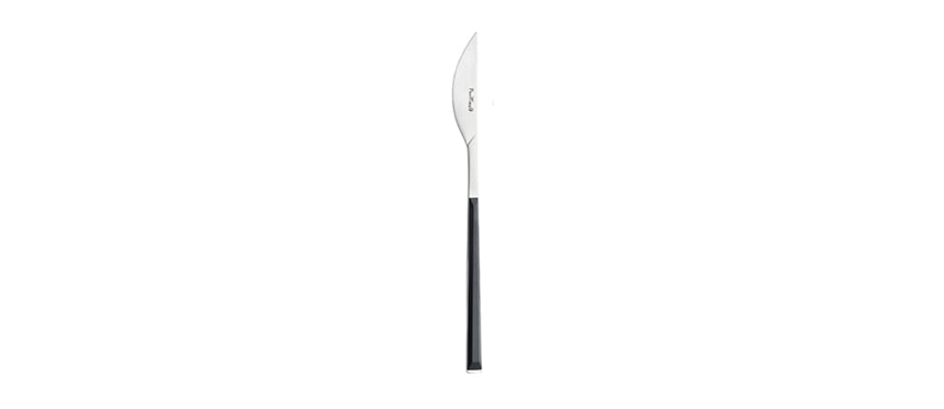 coltello tavola Sushi Pro nero opaco finitura satinata acciaio inox 18/10 spessore 2,5 mm