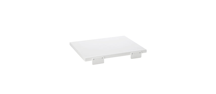 Tagliere cm 40x30 h 2 bianco con battente