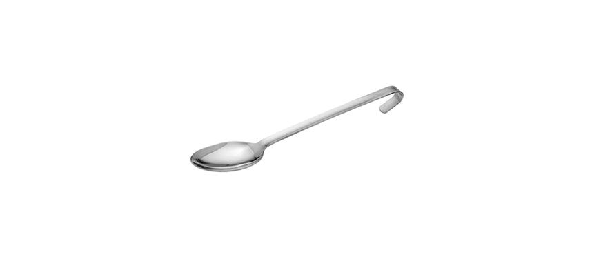 Cucchiaione fondo inox cm 10x7 manico 25